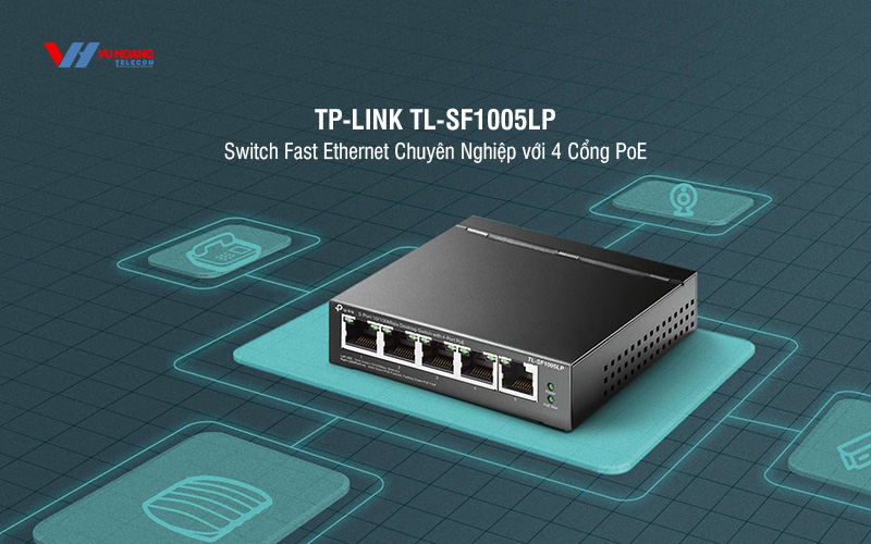 Switch PoE 5 cổng TP-LINK TL-SF1005LP