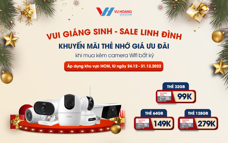 Vui Giáng sinh – Sale linh đình với khuyến mãi thẻ nhớ giá ưu đãi