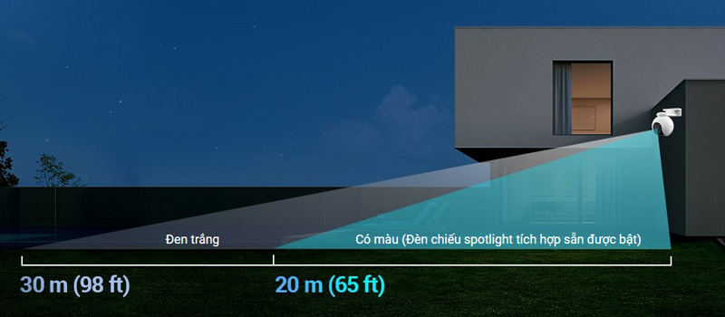 EZVIZ H8 3K - Tầm nhìn xa có màu vào ban đêm