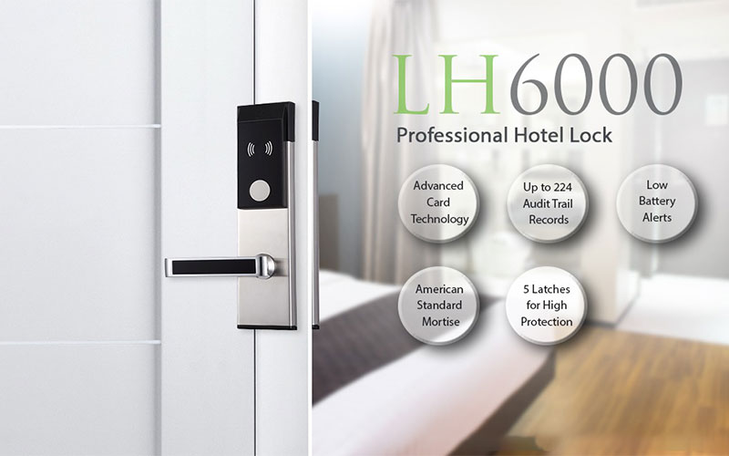 Khóa cửa thẻ từ cho khách sạn ZKTECO LH6000