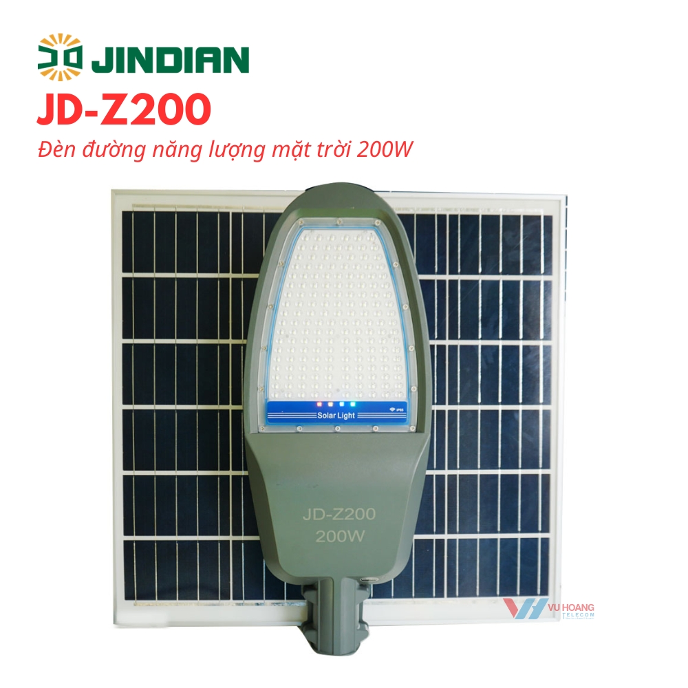 Đèn JINDIAN JD-Z200 Pha LED 200W Năng Lượng Mặt Trời