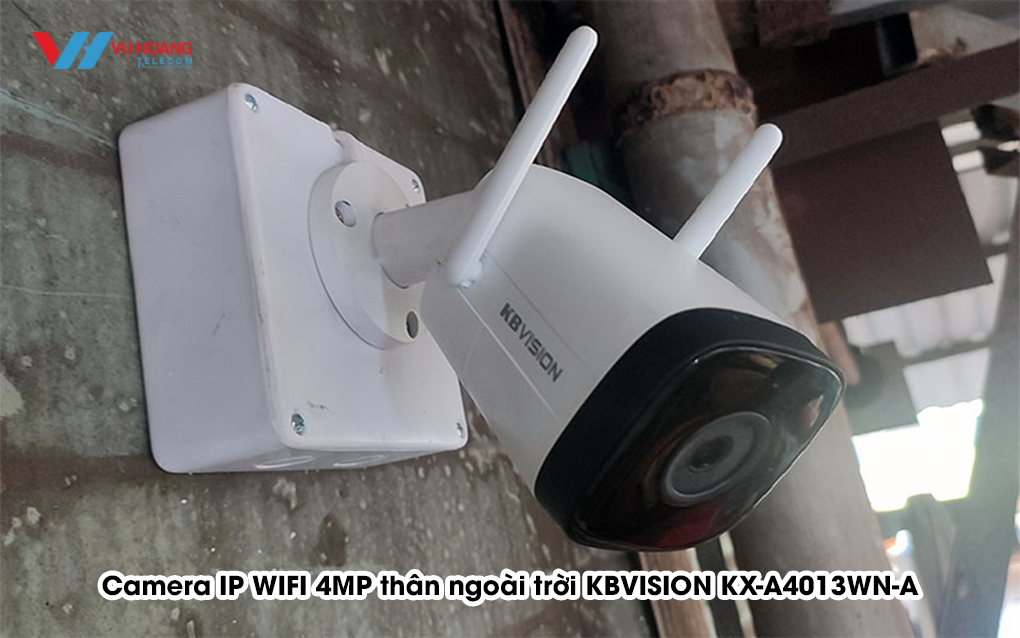Camera IP WIFI 4MP thân ngoài trời KBVISION KX-A4013WN-A