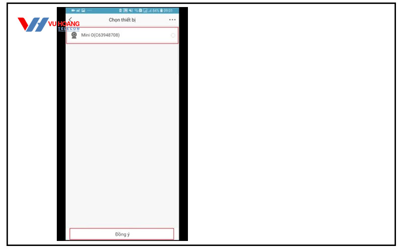 dong y chon thiet bi
