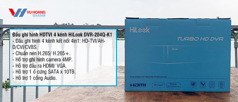 Đầu ghi hình Analog HD HiLook 4MP giá rẻ