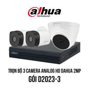 Trọn bộ 3 camera Analog HD DAHUA 2MP giá rẻ [D2023-3]