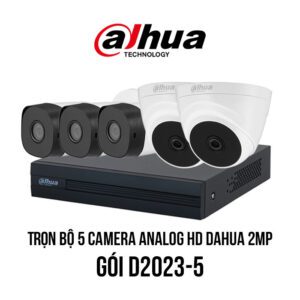 Trọn bộ 5 camera Analog HD DAHUA 2MP giá rẻ [D2023-5]