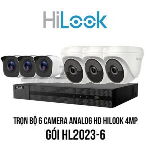 Trọn bộ 6 camera Analog HD HiLook 4MP giá rẻ [HL2023-6]