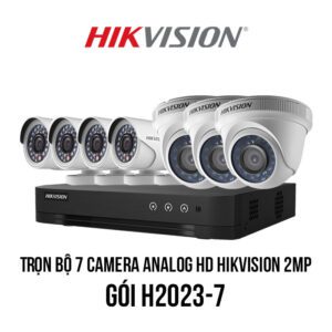 Trọn bộ 7 camera Analog HD HIKVISION 2MP [H2023-7]