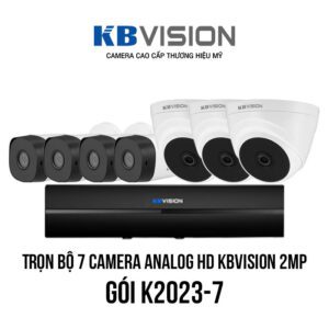 Trọn bộ 7 camera Analog HD KBVISION 2MP giá rẻ [K2023-7]
