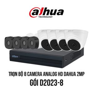 Trọn bộ 8 camera Analog HD DAHUA 2MP giá rẻ [D2023-8]