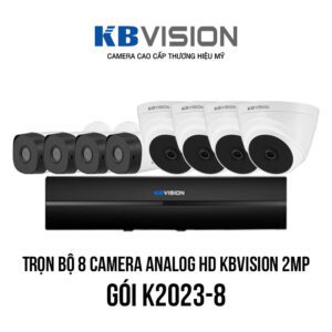 Trọn bộ 8 camera Analog HD KBVISION 2MP giá rẻ [K2023-8]