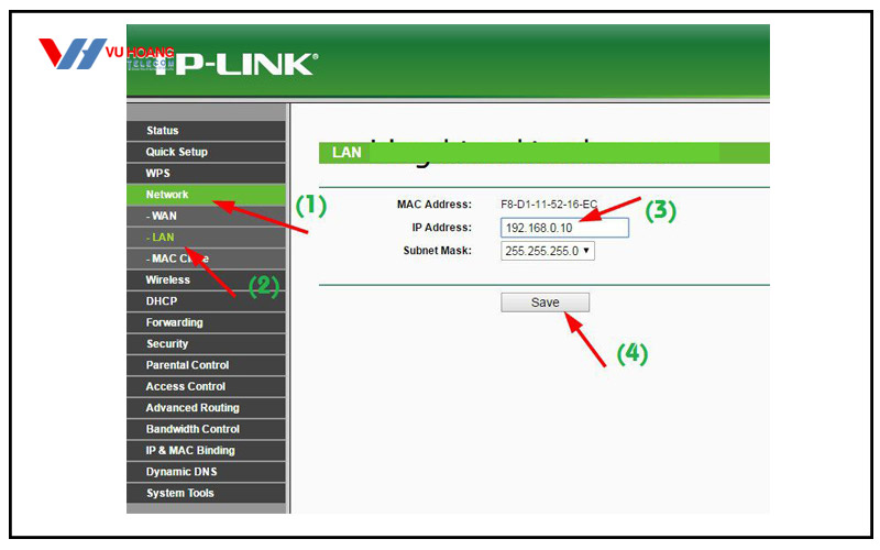 cau hinh bo phat wifi dung cong LAN