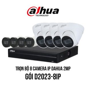 Trọn bộ 8 camera IP Dahua 2MP giá rẻ [D2023-8IP]