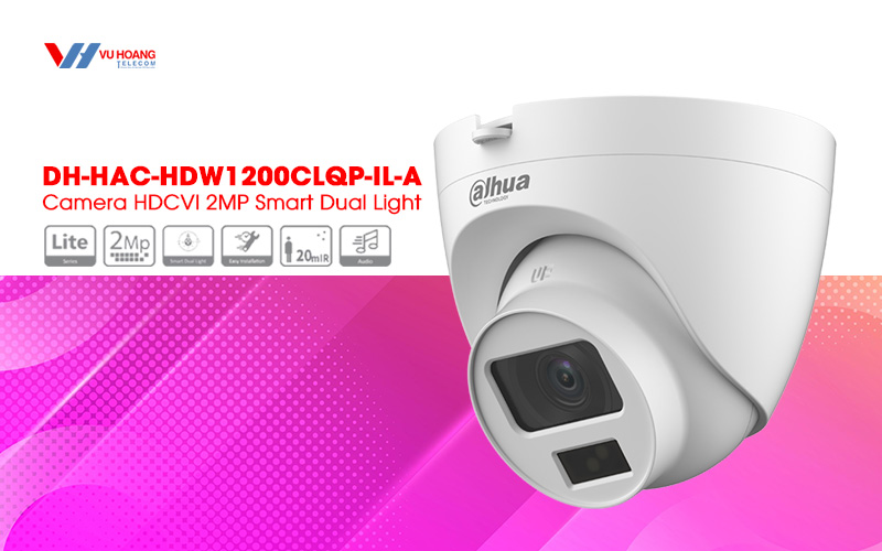 Bán camera HDCVI 2MP DAHUA DH-HAC-HDW1200CLQP-IL-A giá rẻ