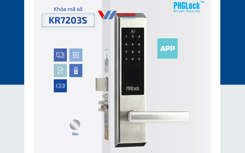 khoa cua dien tu PHGLock KR7203-S