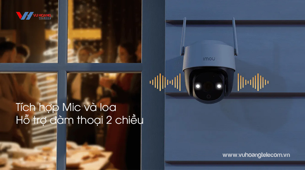 Tích hợp Mic và loa. Hỗ trợ đàm thoại 2 chiều