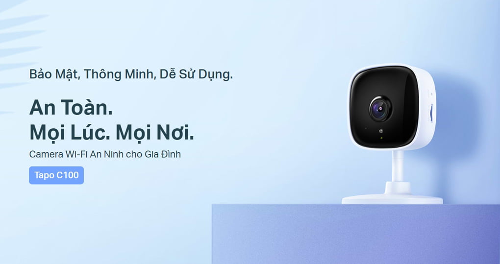 Bán camera Wifi 2MP TP-Link Tapo C100 giá rẻ, chính hãng