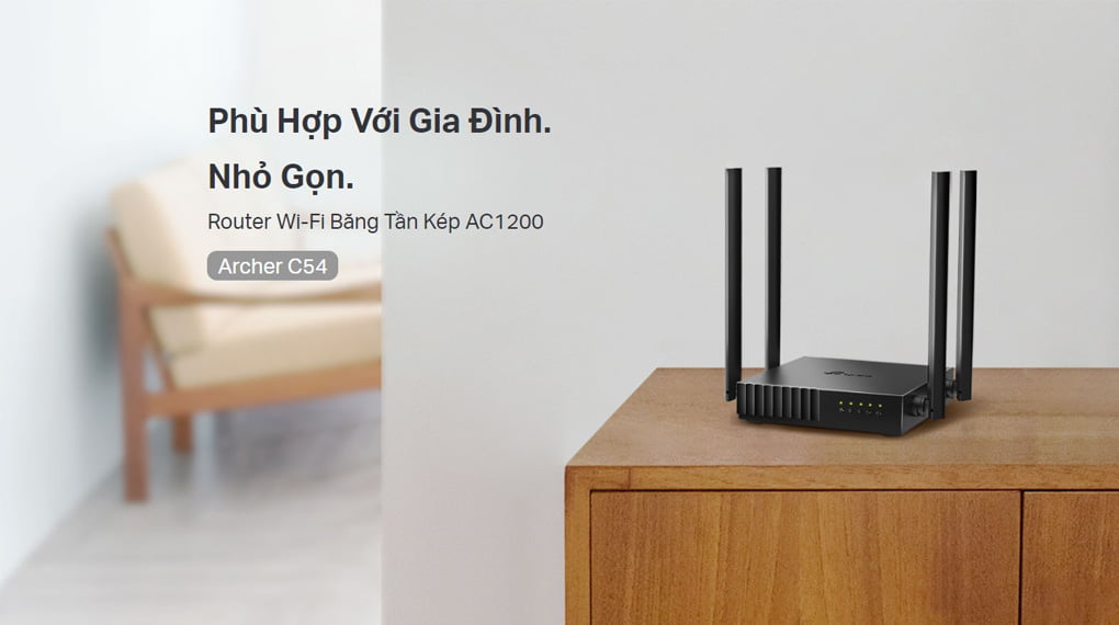 Bán Router Wi-Fi 5 chuẩn AC1200 TP-Link Archer C54 giá rẻ