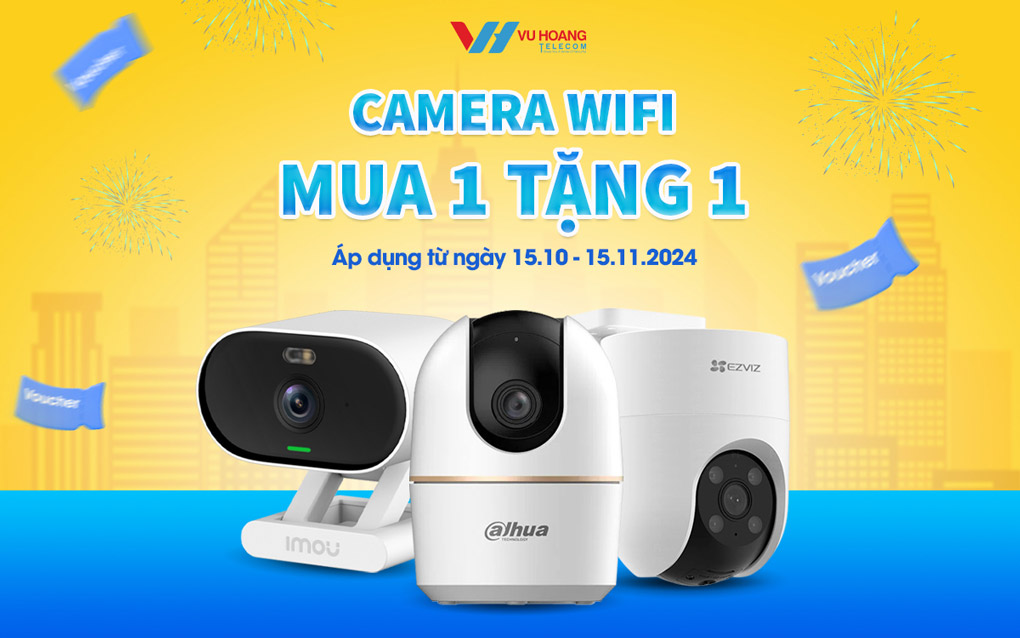 CAMERA WIFI MUA 1 TẶNG 1