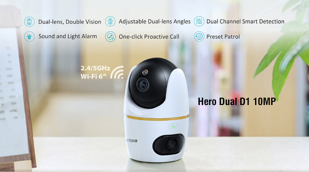 Bán camera Wifi Dahua Hero Dual D1 10MP (DH-H5D-5F) giá rẻ