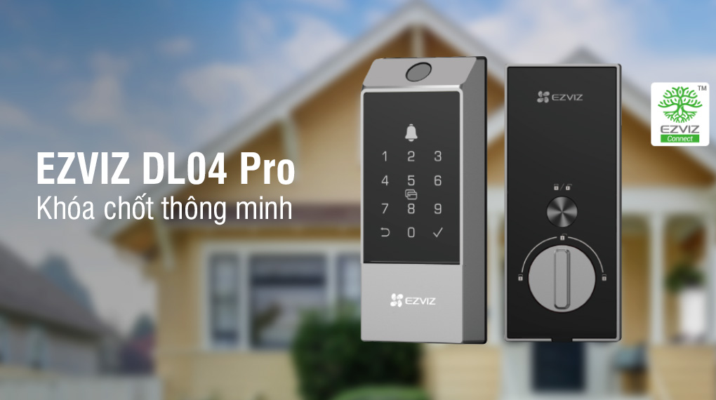 Bán khóa chốt thông minh EZVIZ DL04 Pro giá rẻ, chính hãng