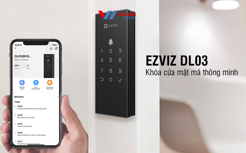 khoa cua dien tu Ezviz DL03