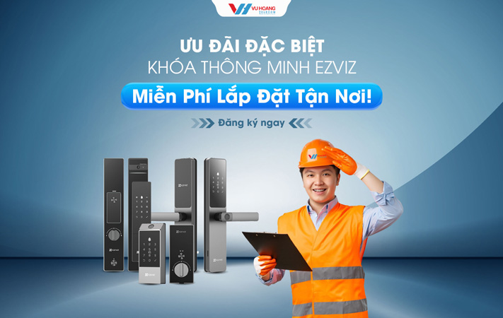 Miễn Phí Lắp Đặt Tận Nơi Khóa Thông Minh EZVIZ