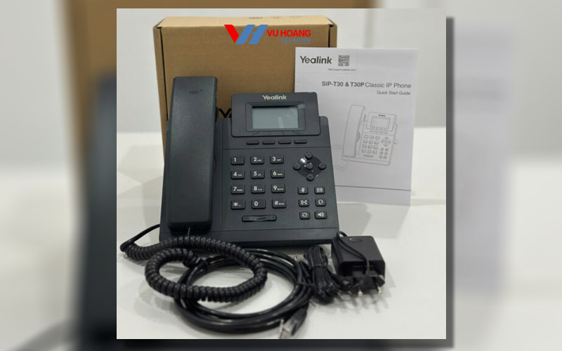 review chi tiet dien thoai VoIP Yealink SIP-T30-2