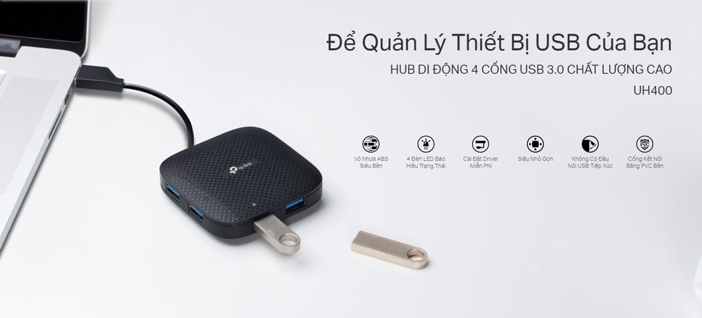 Bán bộ chia 4 cổng USB 3.0 TP-Link UH400 giá rẻ