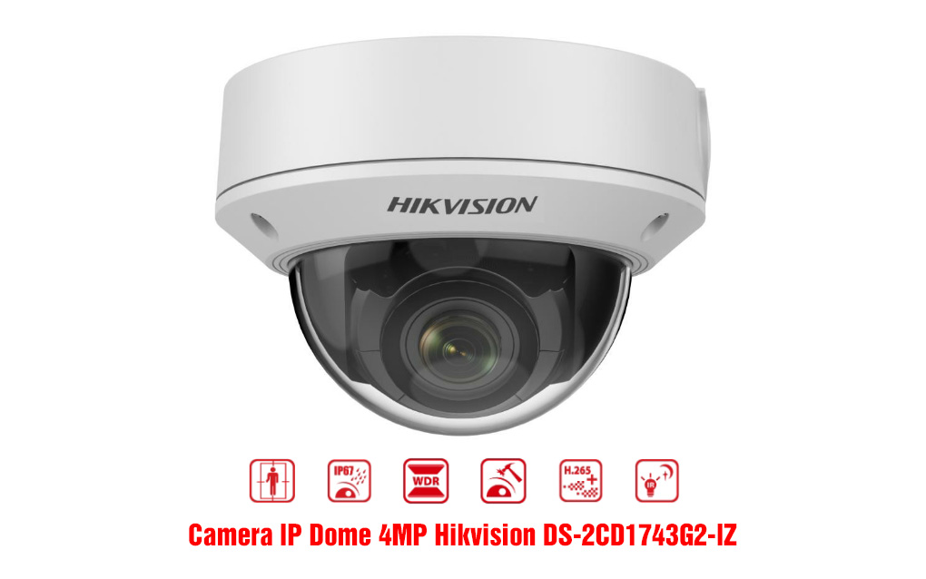 Camera IP 4MP Hikvision DS-2CD1743G2-IZ sắc nét, giá rẻ