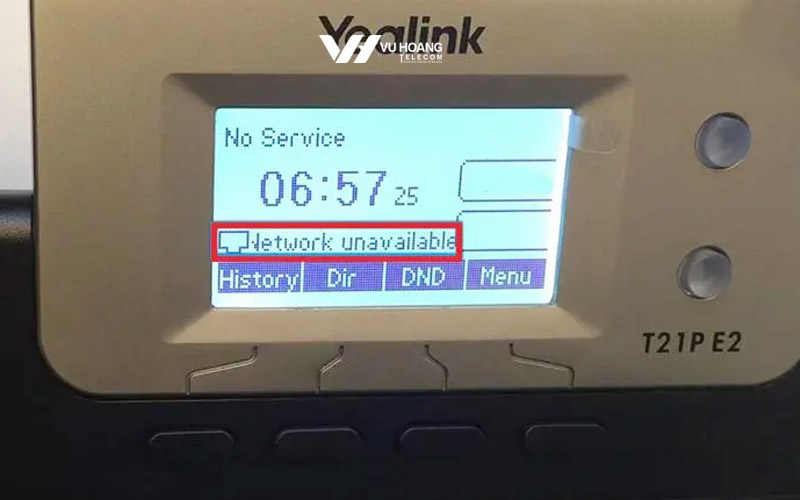 loi Network Unavailable thuong gap tren dien thoai IP Yealink