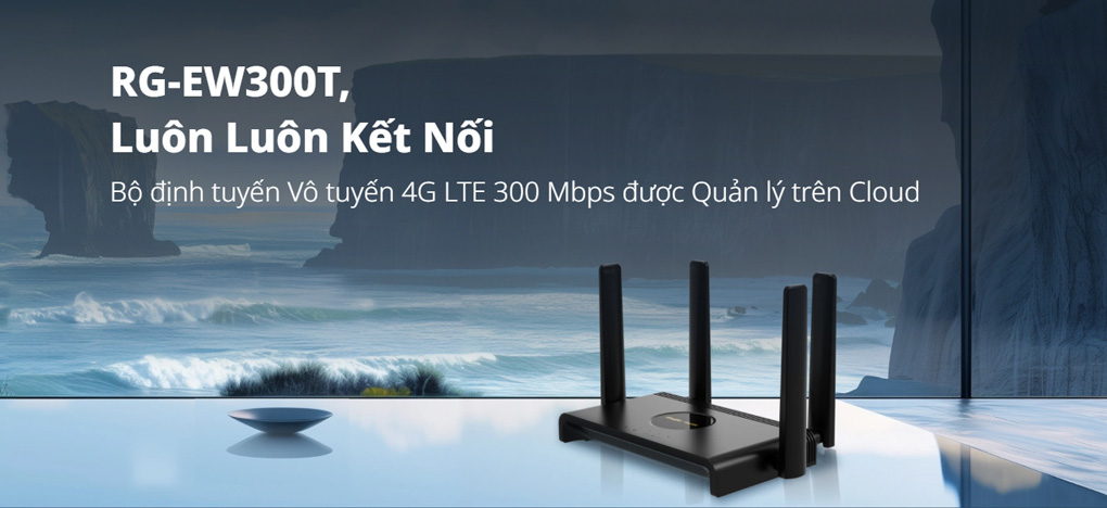 Bộ phát WiFi 4G LTE Ruijie RG-EW300T tốc độ cao, giá rẻ