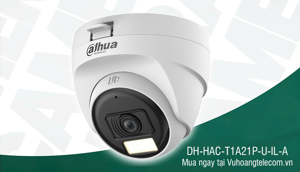 Bán camera HDCVI 2MP DAHUA DH-HAC-T1A21P-U-IL-A giá rẻ