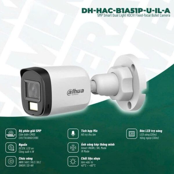 DAHUA DH-HAC-B1A51P-U-IL-A