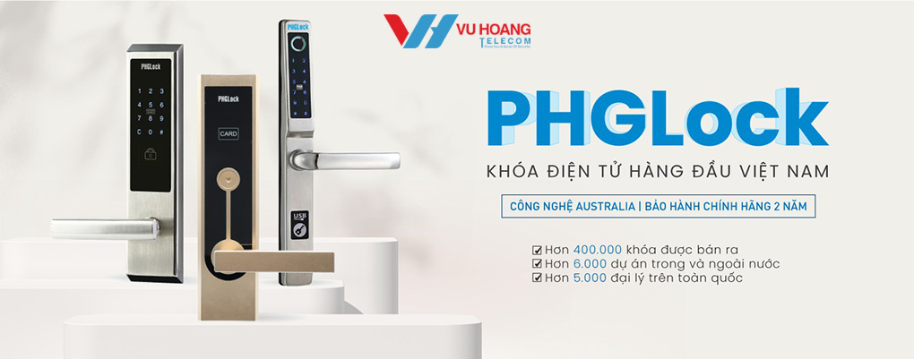 PHGLock - Khóa điện tử chuyên dụng cho biệt thự