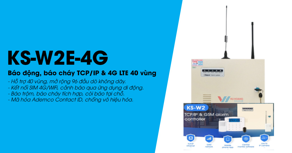 Bán báo động KARASSN KS-W2E-4G 40 vùng giá tốt tại Vũ Hoàng Telecom