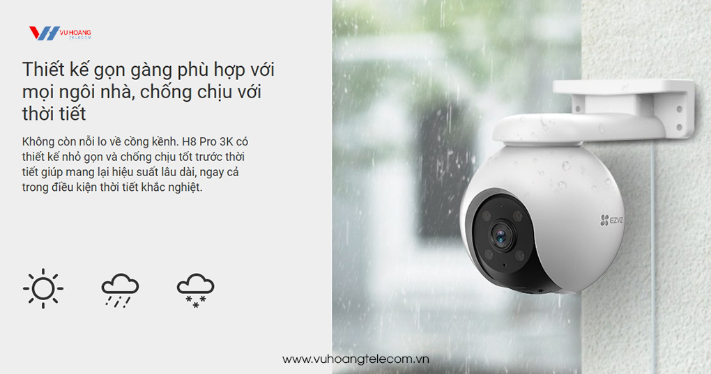 Thiết kế IP65 chống thời tiết