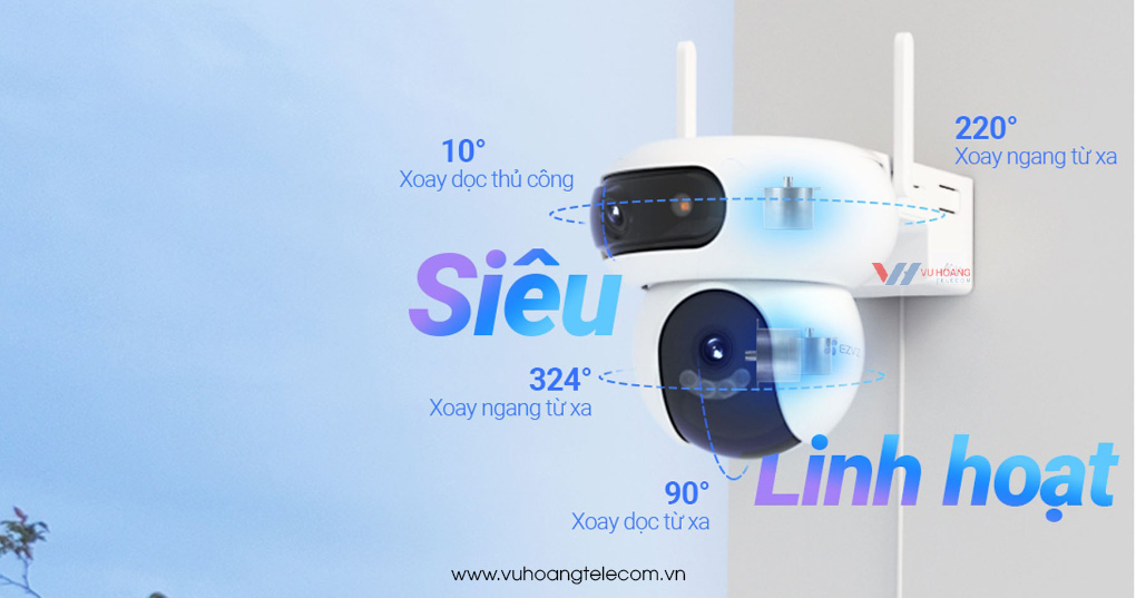 Xoay 360° và điều khiển siêu dễ