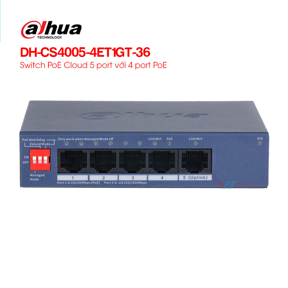 Switch Dahua DH-CS4005-4ET1GT-36 - 2