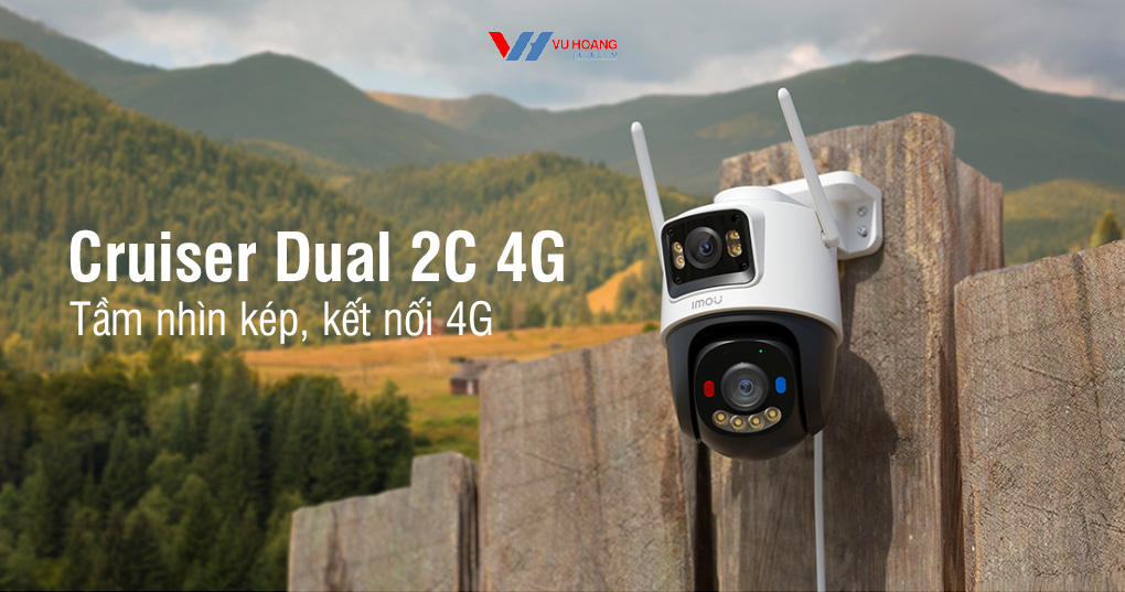 Camera IMOU Cruiser Dual 2C 4G chính hãng giá tốt tại Vũ Hoàng Telecom