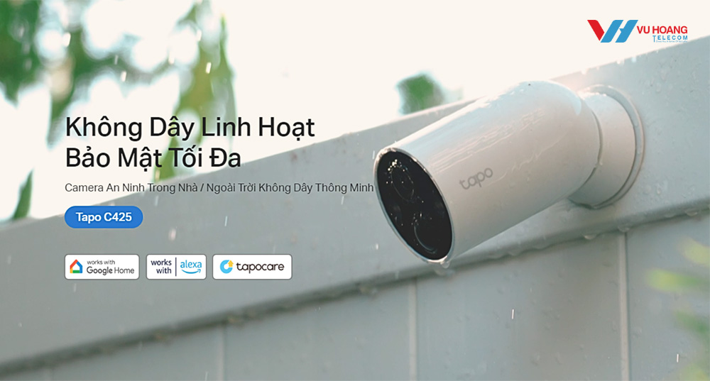 Camera dùng pin 2K TP-Link Tapo C425 giá tốt tại Vũ Hoàng Telecom