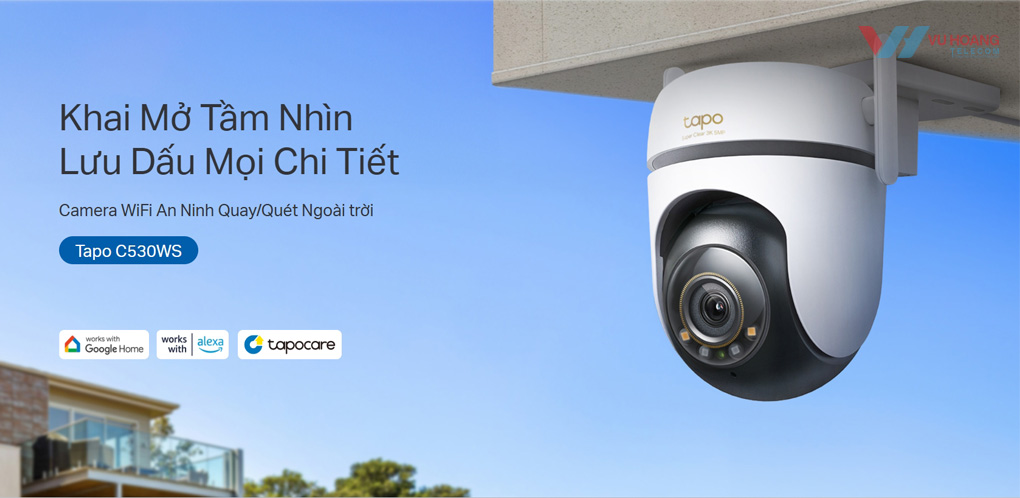 Camera Wifi 5MP TP-Link Tapo C530WS giá tốt tại Vũ Hoàng Telecom