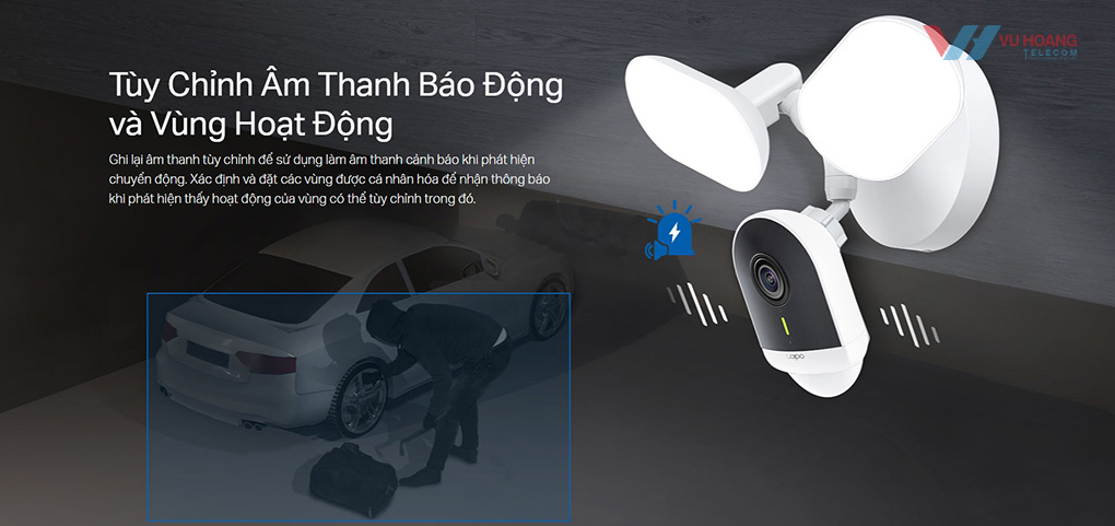 Đèn pha tự động - Cảnh báo chủ động khi có chuyển động