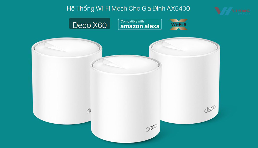 Hệ thống Wi-Fi 6 Mesh AX5400 TP-LINK Deco X60(3-pack) giá rẻ tại Vũ Hoàng Telecom