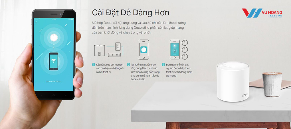 App Deco dễ dùng, cho phép quản lý người dùng