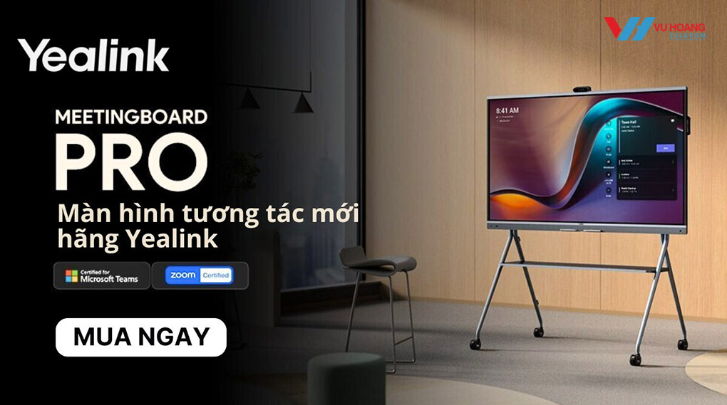 Yealink MeetingBoard 75 Pro Màn hình tương tác 75 inch cao cấp giá tốt tại Vũ Hoàng Telecom