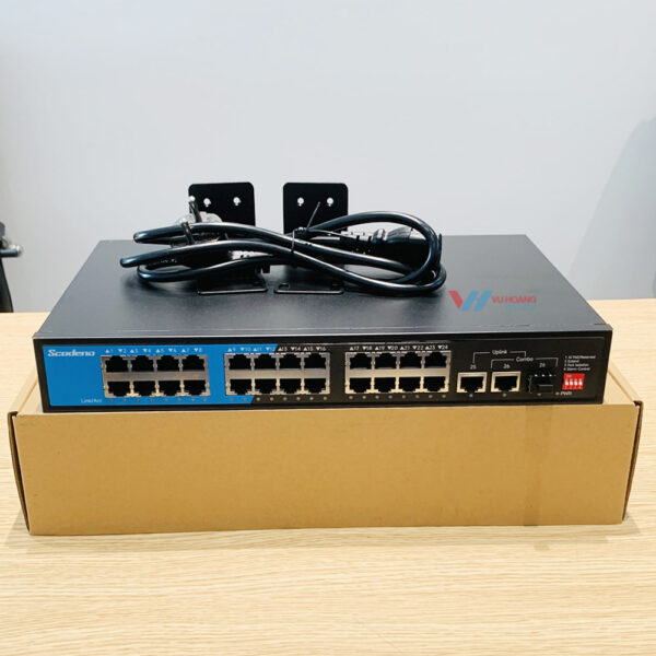 Switch 24 cổng POE SCODENO S200-26GTCP-GC-ACR