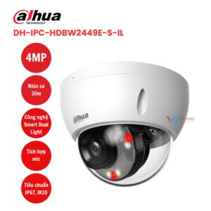 Camera IP 4MP DAHUA DH-IPC-HDBW2449E-S-IL