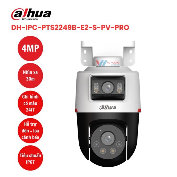 Camera PT Dahua IPC-PTS2249B-E2-S-PV-PRO