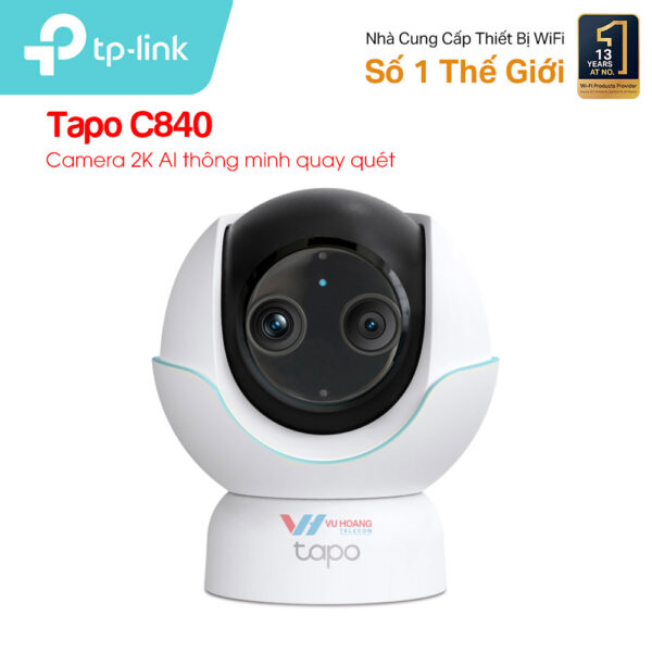 Tapo C840 - Camera WiFi AI quay 360 độ thông minh